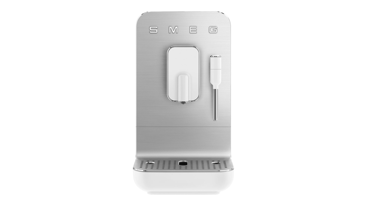 A Smeg Bean-to-Cup Automatic Coffee Machine with Built-In Milk Frother