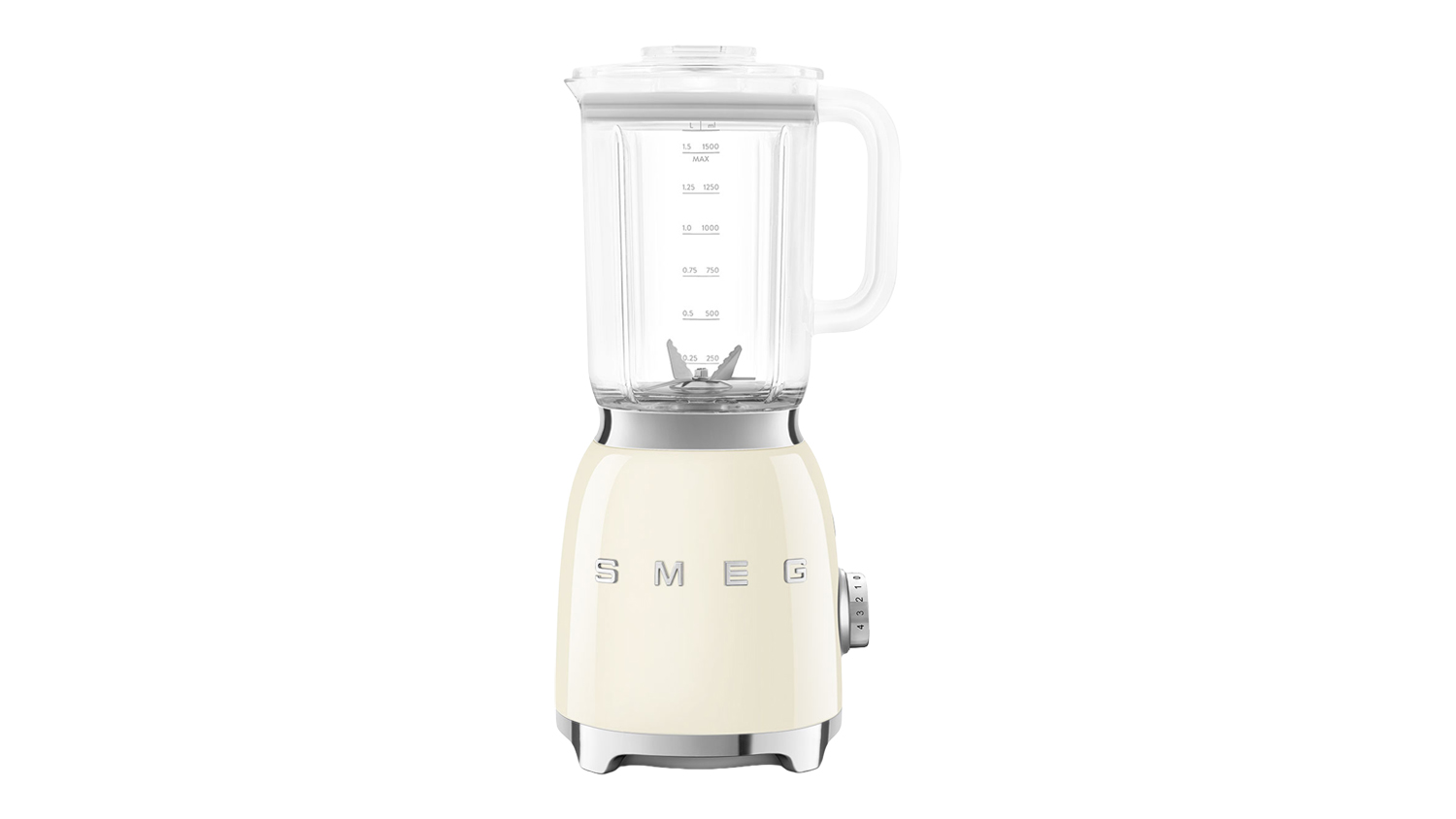 Smeg 50's Style 800W Blender in a glossy cream colour