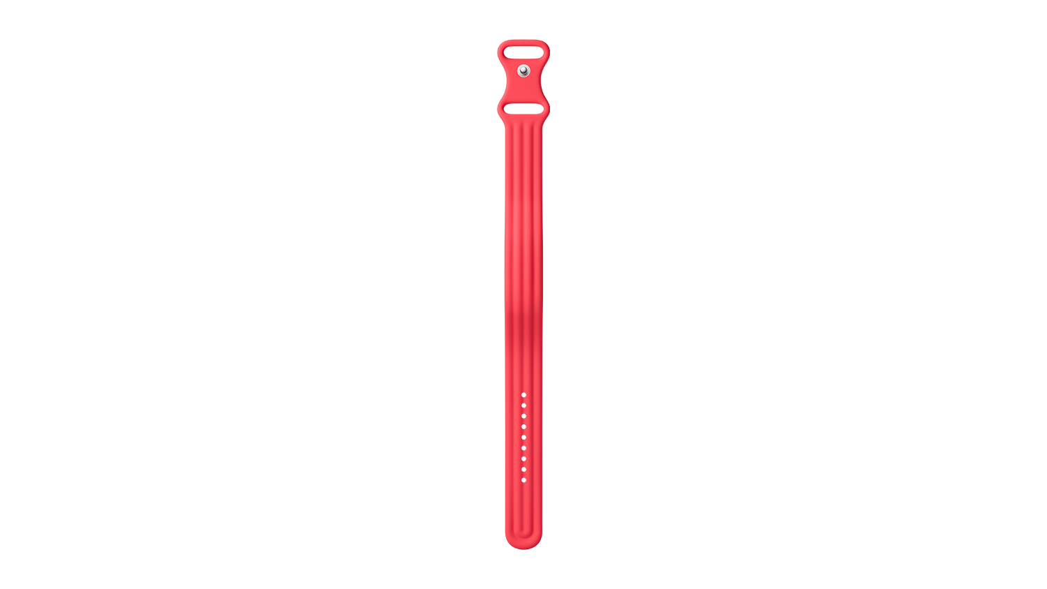 A small Google Fitbit Air Active Band in a vibrant berry colour