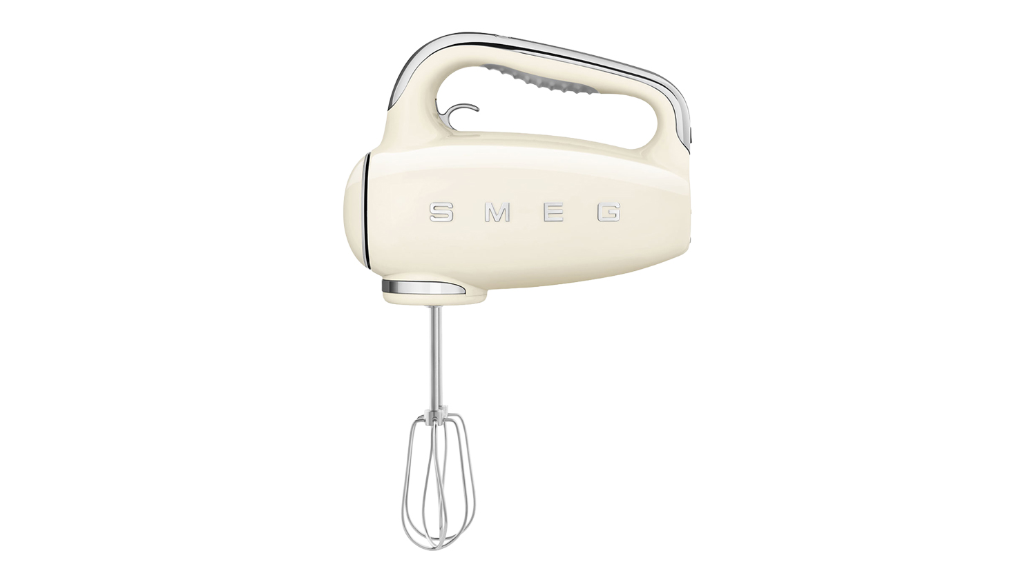 Smeg 50's Style Hand Mixer in a glossy cream colour