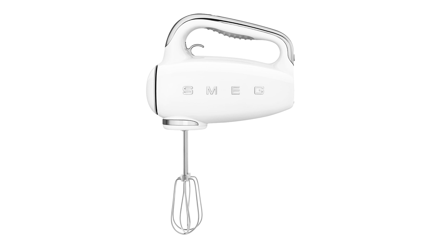 Smeg 50's Style Hand Mixer in a glossy white colour