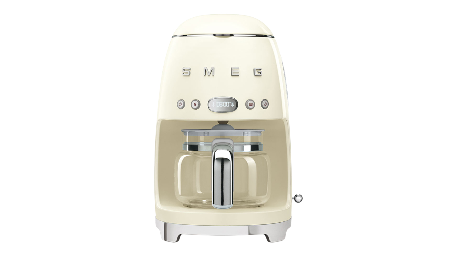 Smeg 50's Style Drip Filter Coffee Machine in a glossy cream colour