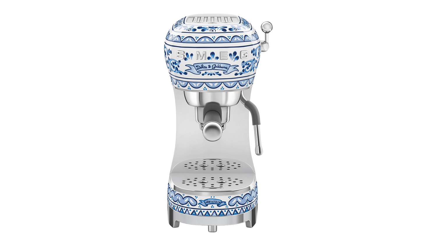Smeg 50's Style Manual Espresso Machine with Built-In Milk Frother