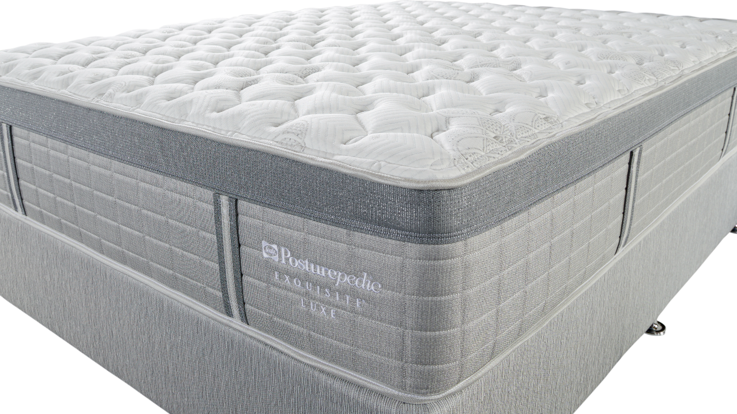 A close up view of the mattress' corner