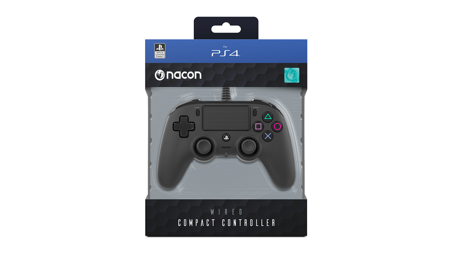 Nacon Compact Wired Controller for PlayStation 4 - Black (PS4OFCPADBLACK)