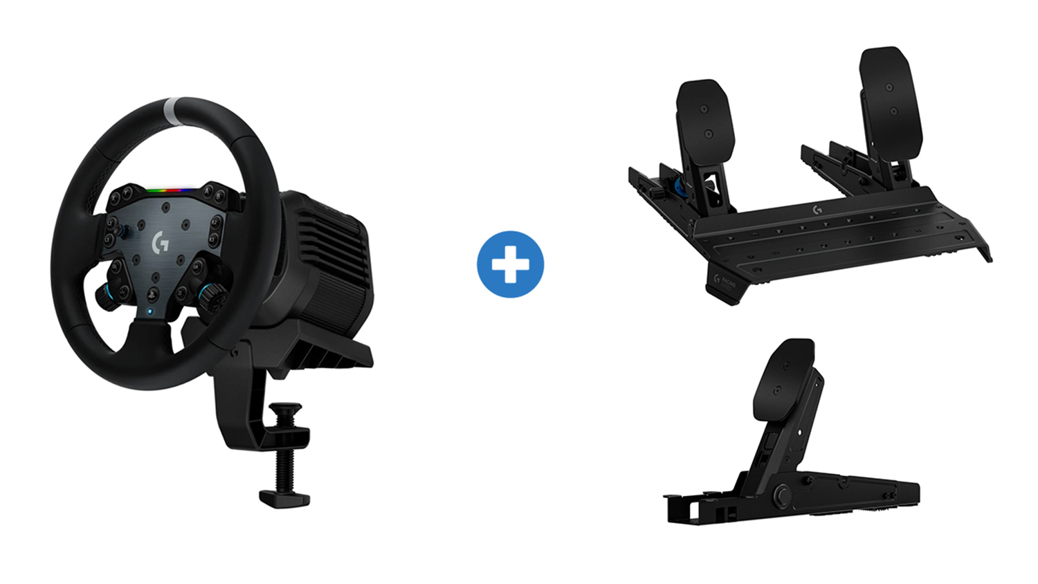 Logitech G RS50 System Racing Wheel & Base Bundle for Xbox/PC - Black (RS Pedals + RS Clutch Module)