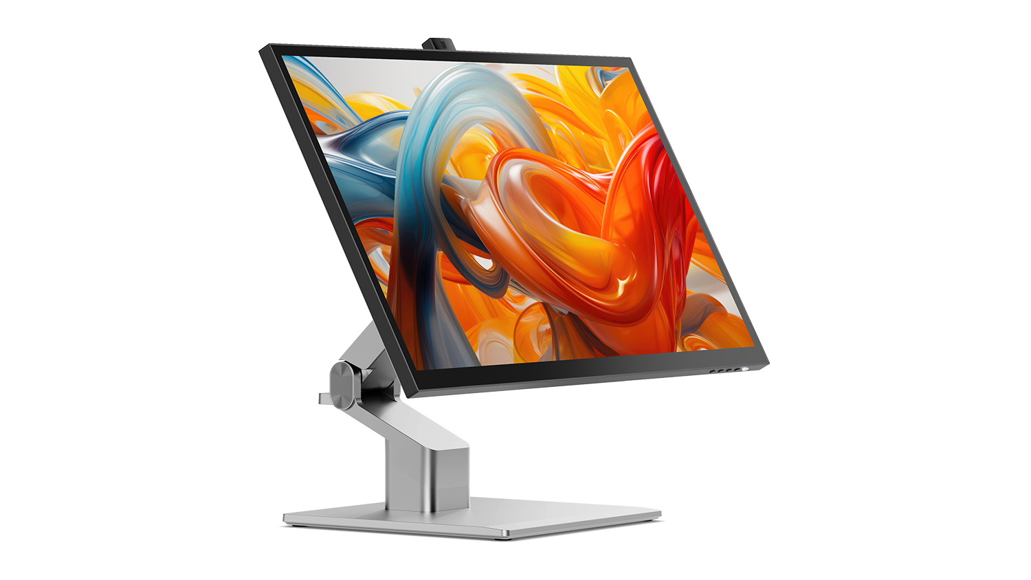 Front view of an Alogic Clarity Fold Touch 27" 4K UHD Monitor