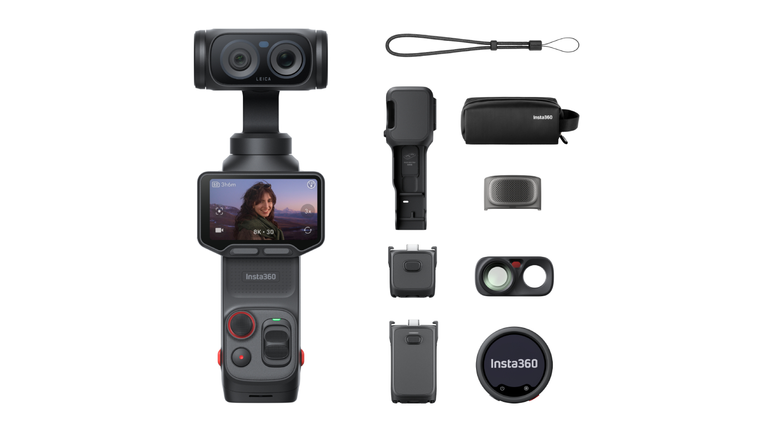 A view of the Insta360 Luna Ultra 8K Handheld Action Camera Creator Bundle