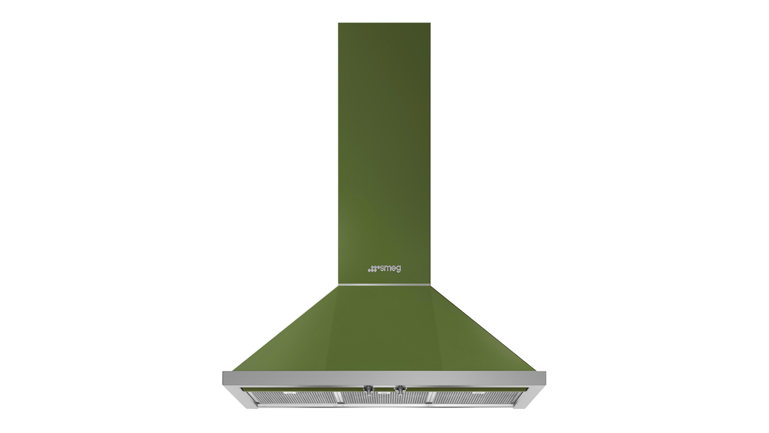 Smeg Portofino 90cm Wall Mounted Rangehood with canopy and built-in grease filters