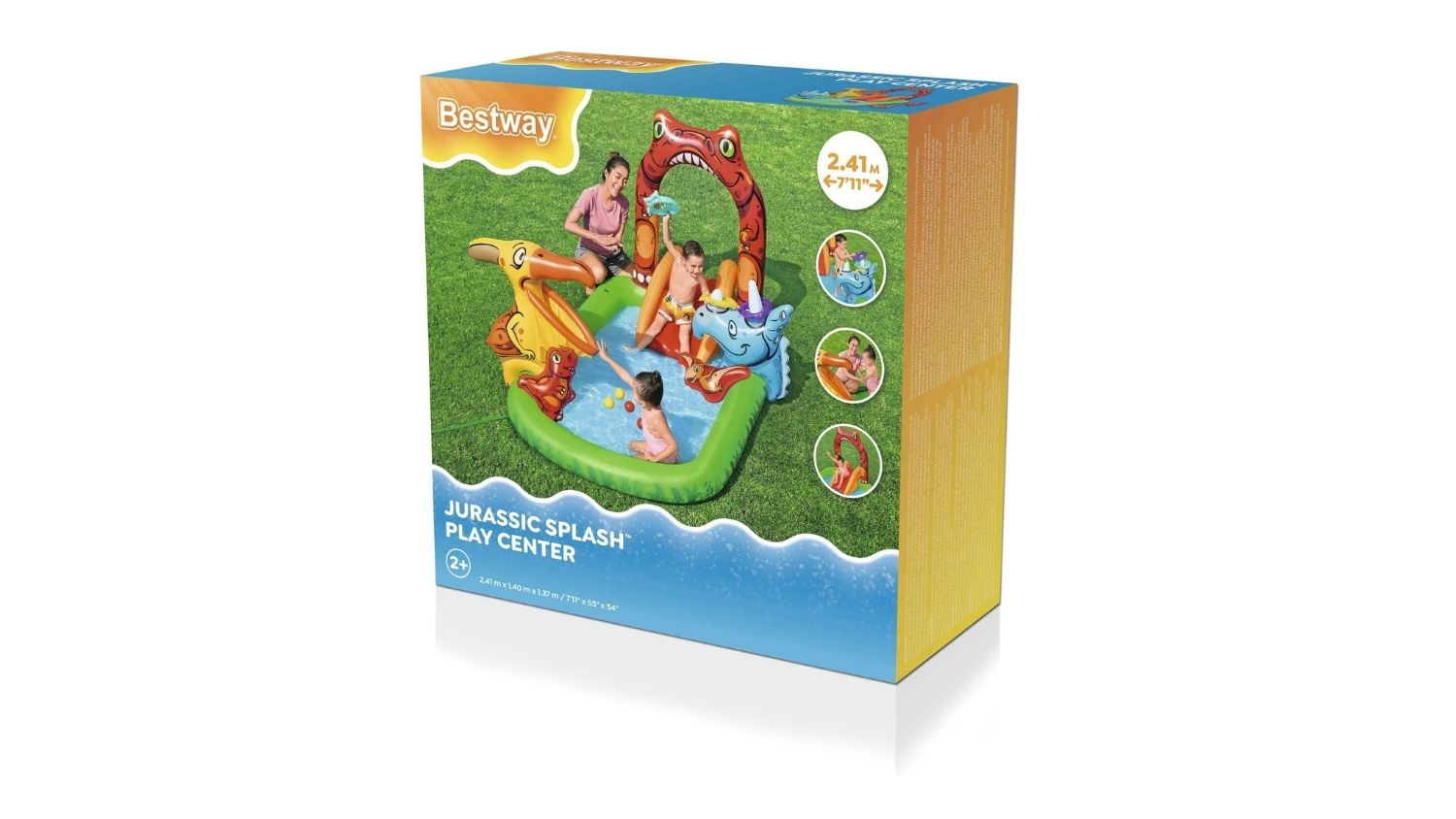 Bestway Children's Play Pool 239 x 206 x 86cm - Jurassic Splash