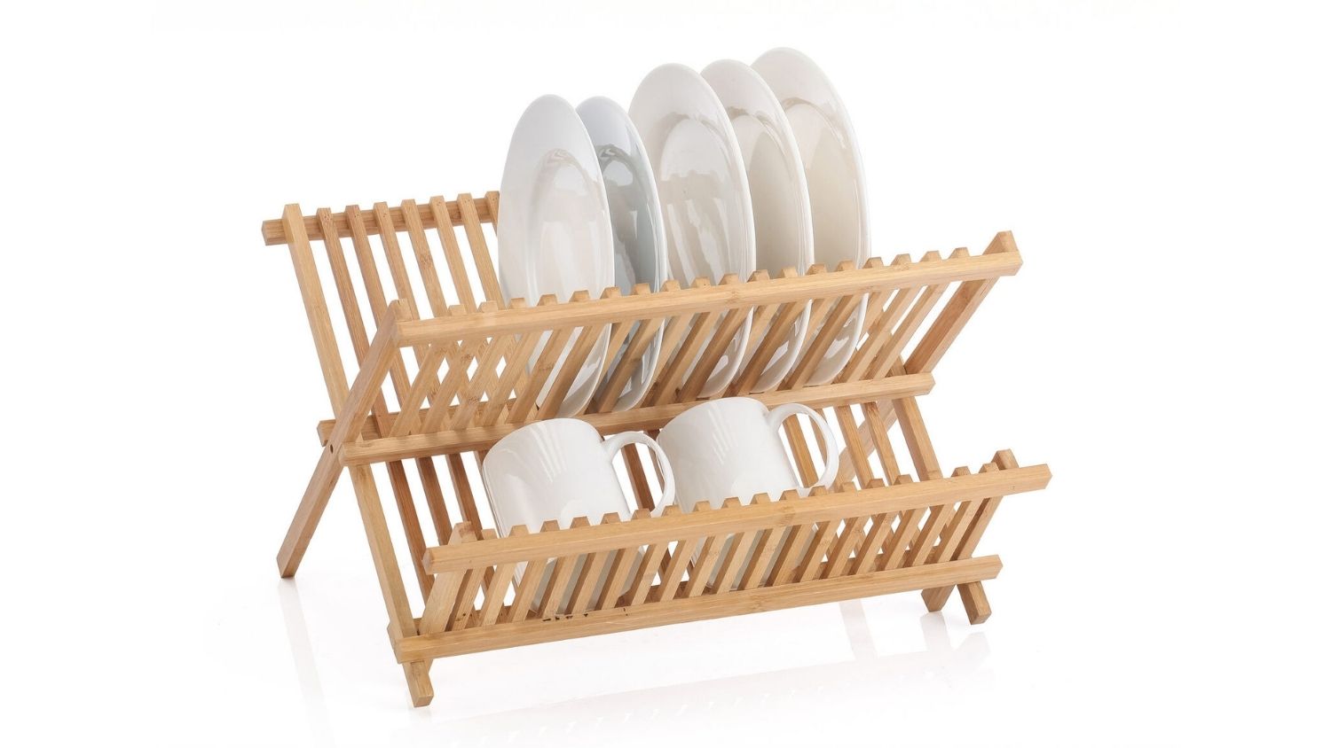 Hacienda 2-Tier Bamboo Dish Rack