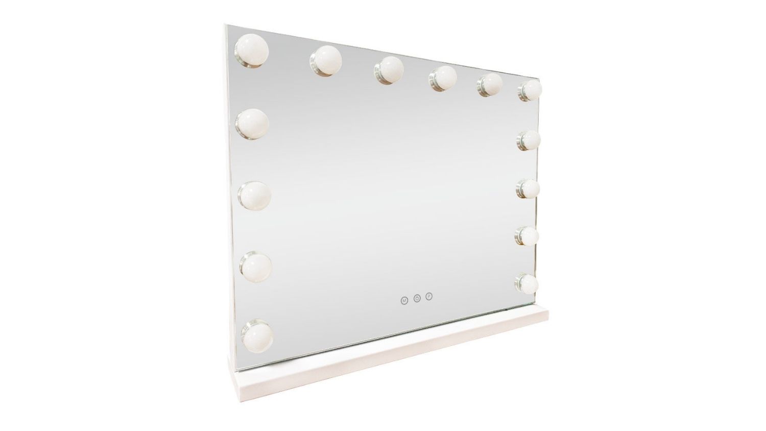 A right-angled view of the Lenoxx Vanity Beauty Mirror with LED Bulbs