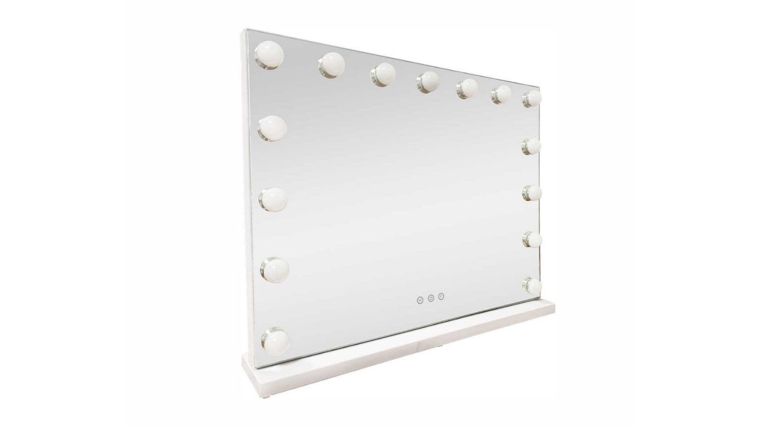 A right-angled view of the Lenoxx Vanity Beauty Mirror with LED Bulbs