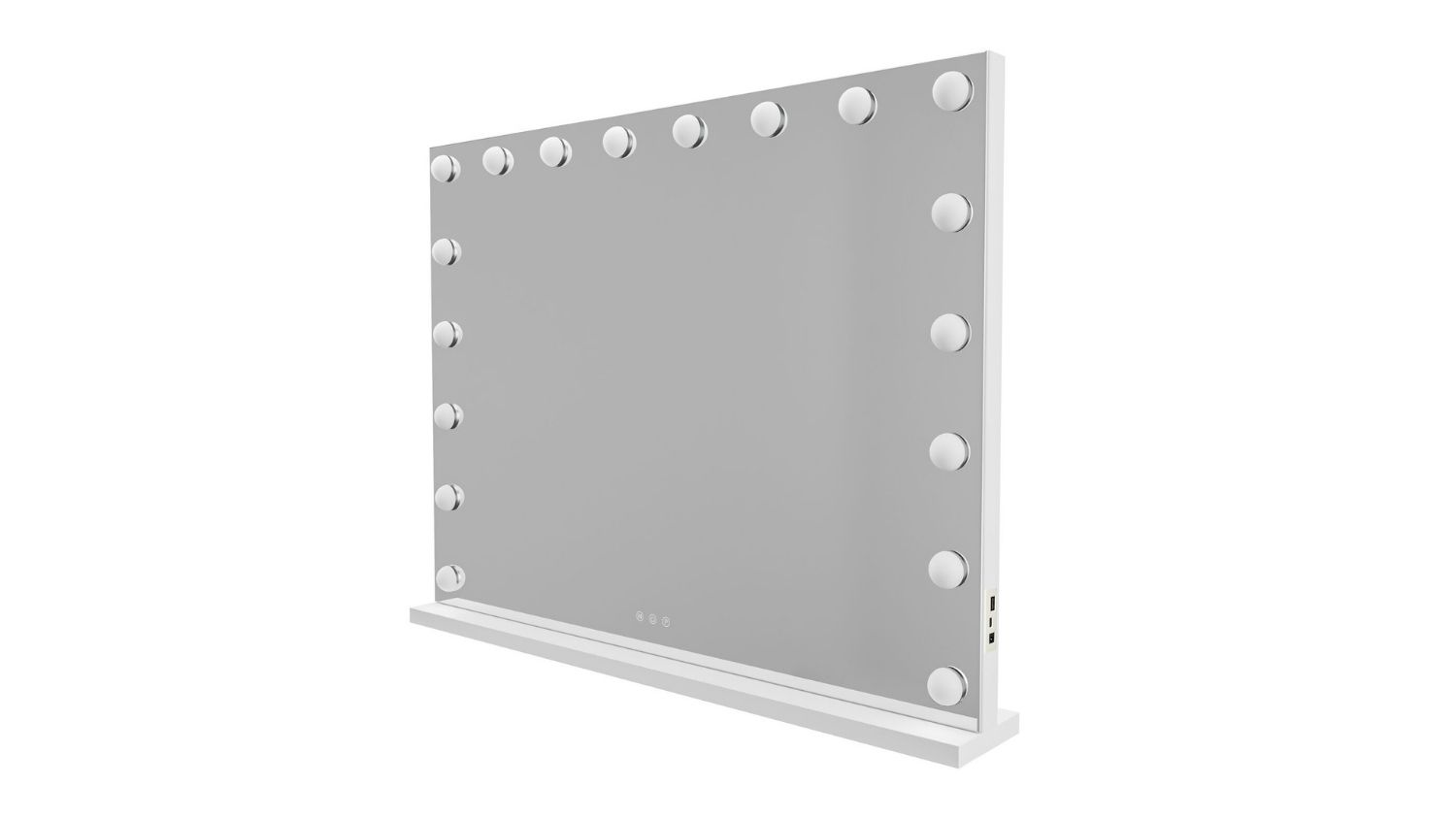 A right-angled view of the Lenoxx Vanity Beauty Mirror with LED Bulbs