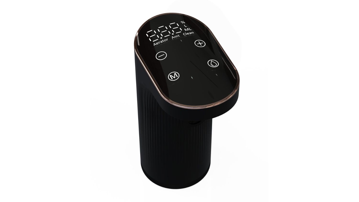 Lenoxx Wine Aerator and Dispenser with touch display, plus/minus buttons, mode and water drop icons