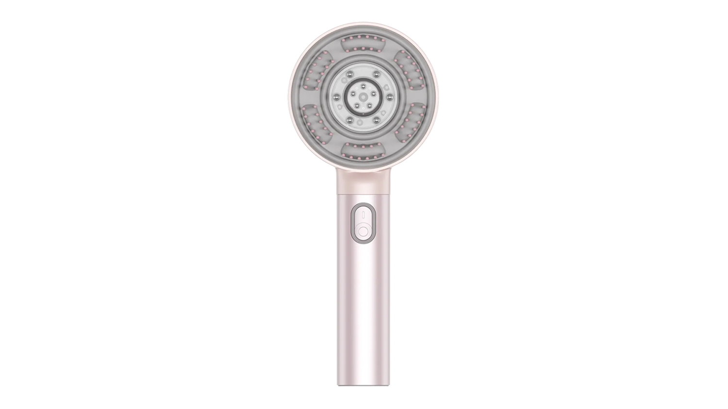 TYMO TRITHERA Scalp Recovery Massage Hair Brush in a vibrant aurora pink colour