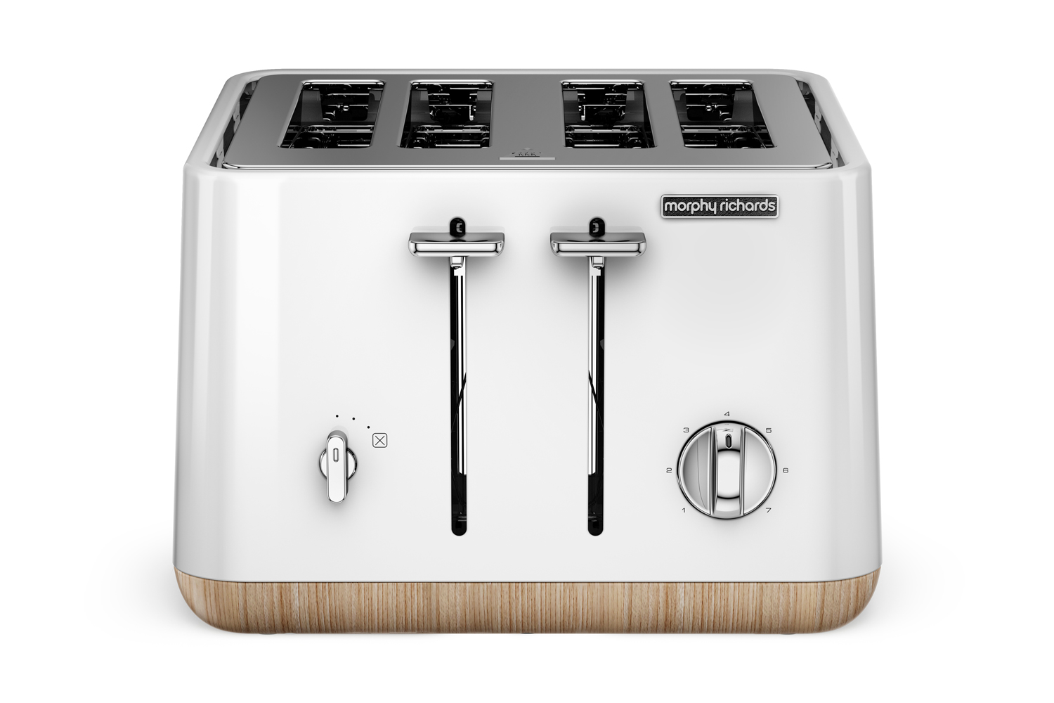 Morphy Richards Scandi White Aspect 4 Slice Toaster Harvey Norman New