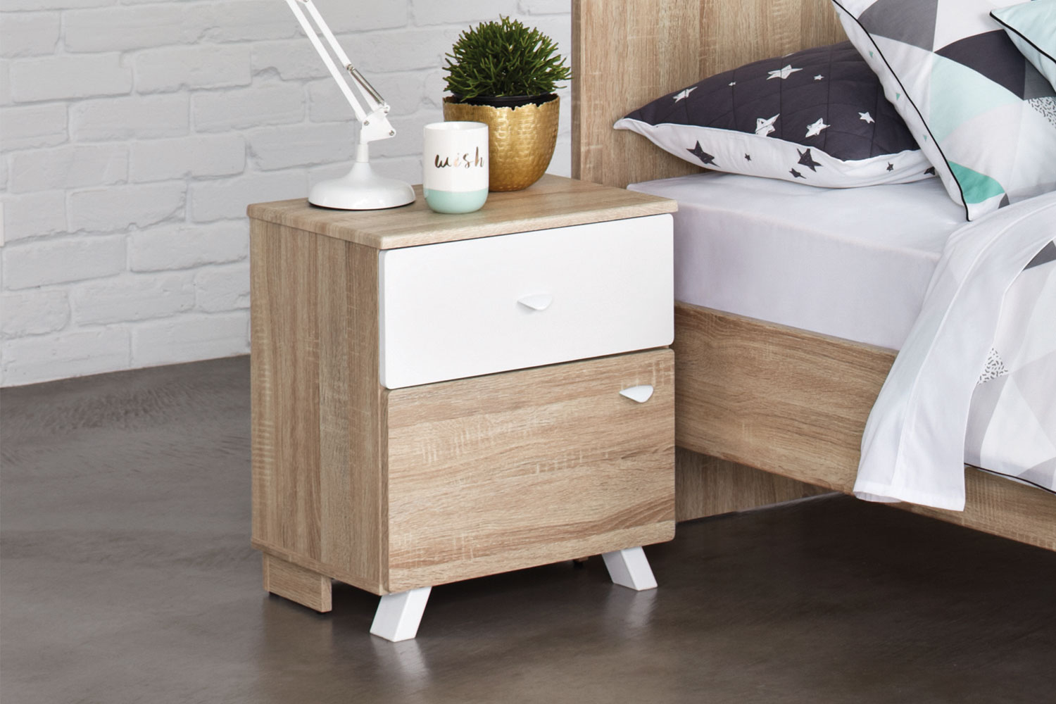 Maali Bedside Table by Stoke Furniture
