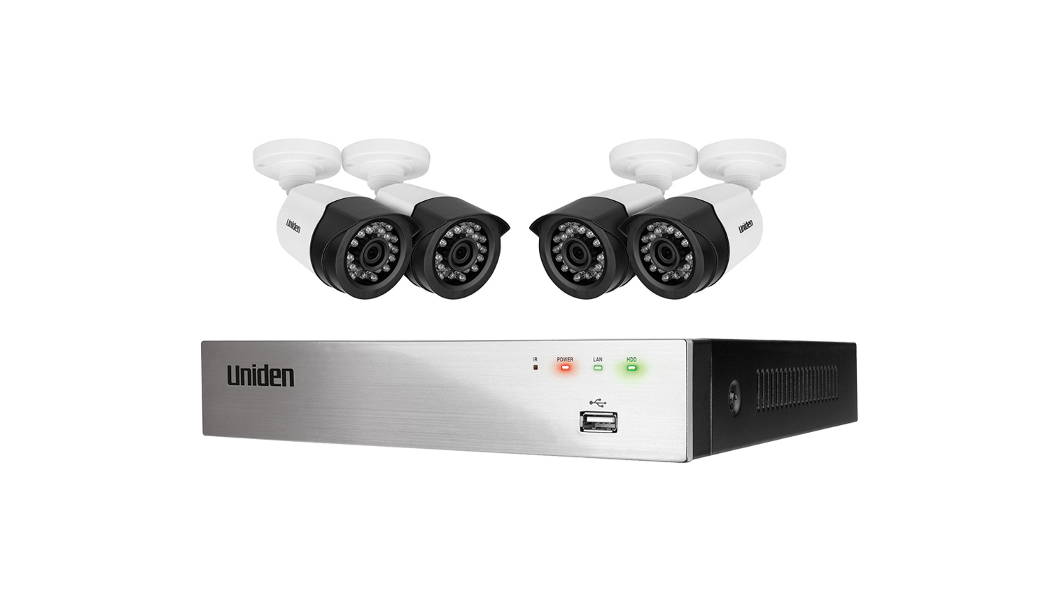 Uniden Guardian GDVR4T40 Full HD 4Channel Security System Harvey