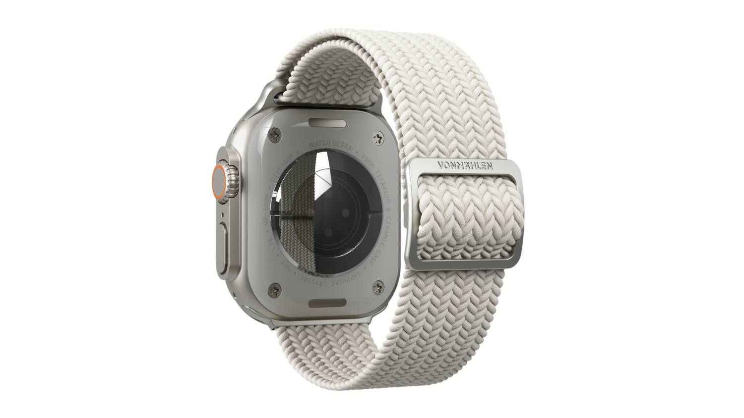 Vonmählen Woven Band Watch Strap for Apple Watches 44-49mm - Cream