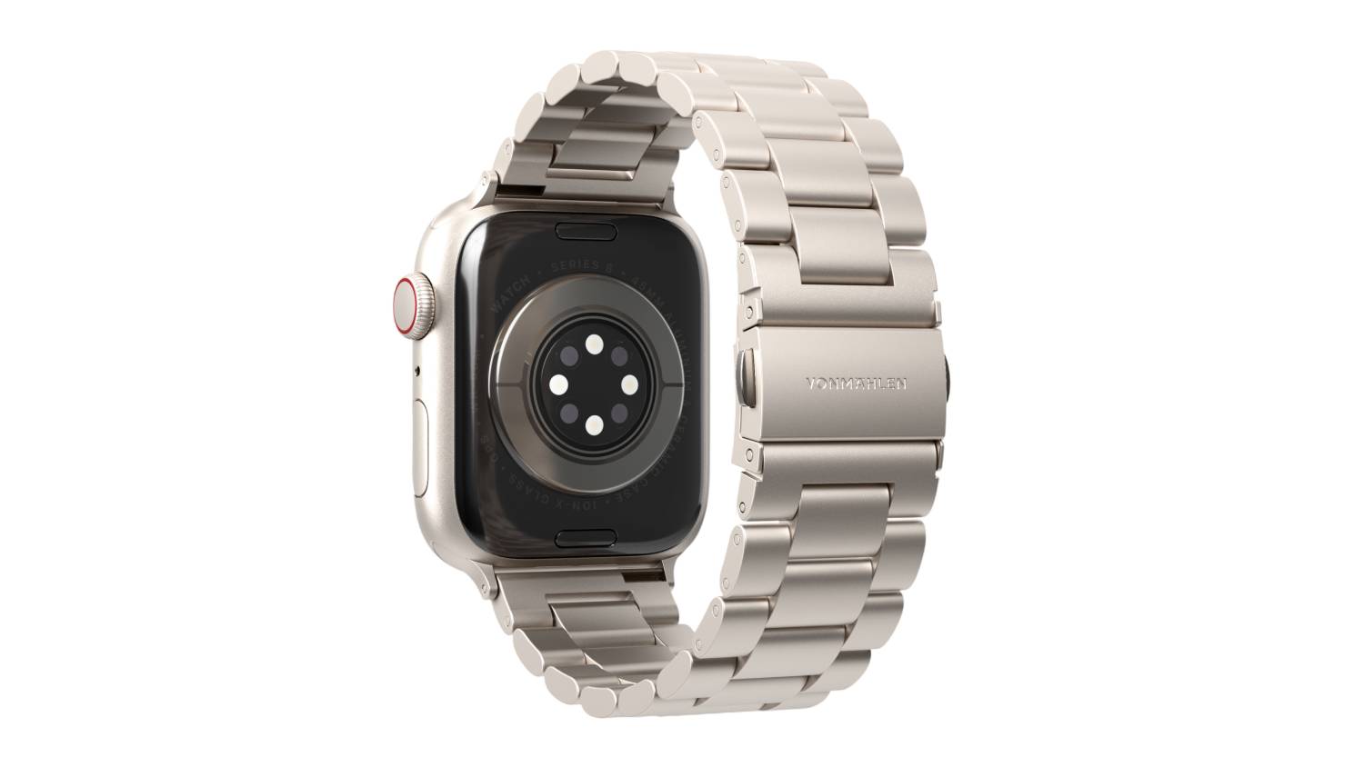 Vonmählen Link Band Watch Strap for Apple Watches 44-49mm - Champagne