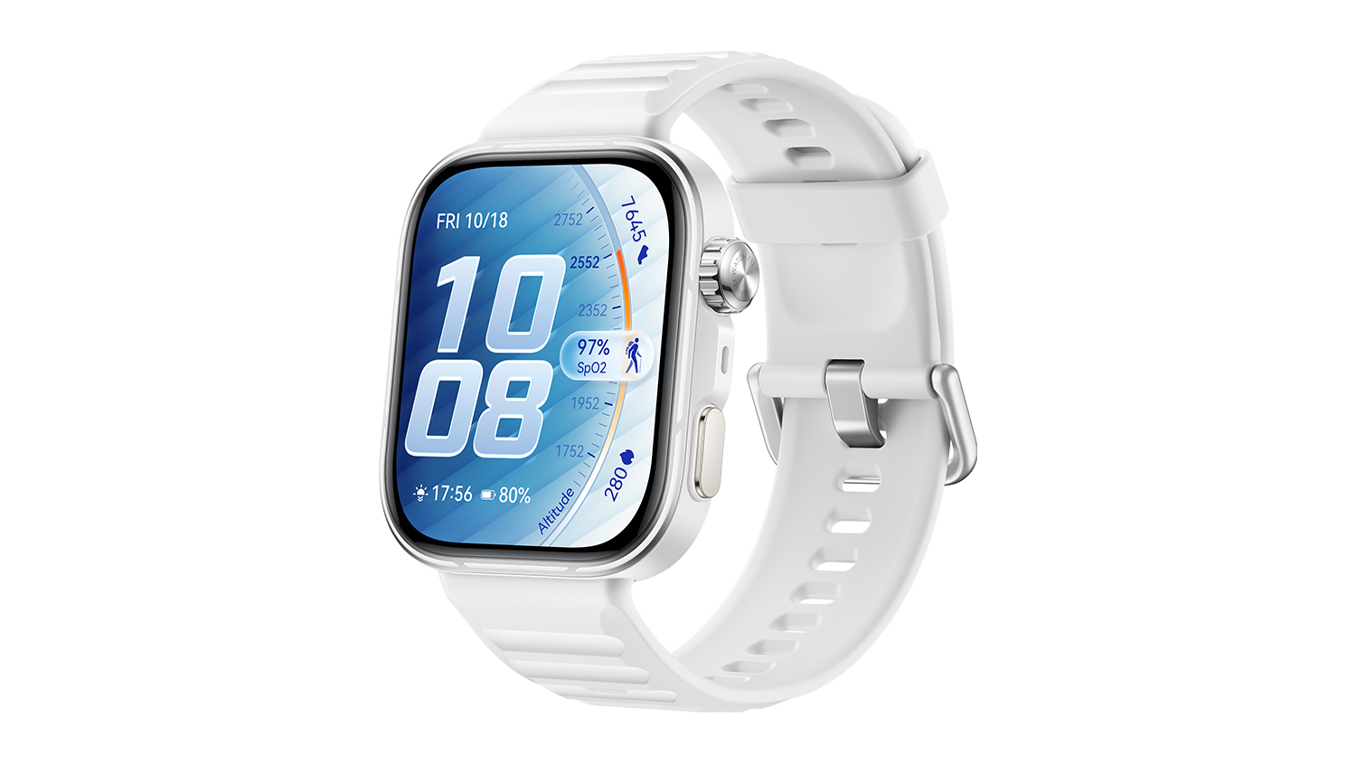 Huawei Watch Fit 5 Pro Smartwatch in a sleek white colour