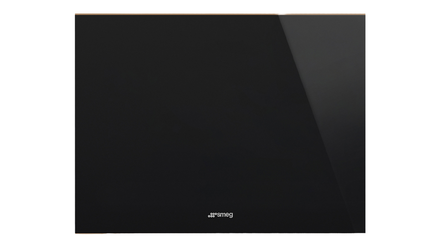 Front view of the Smeg Dolce Stil Novo 56L Integrated Wine Fridge in black colour