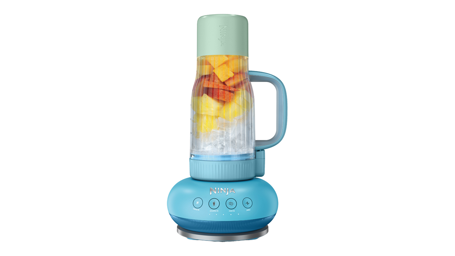Ninja 1100W BlendBOSS Tumbler Blender in blue raspberry finish