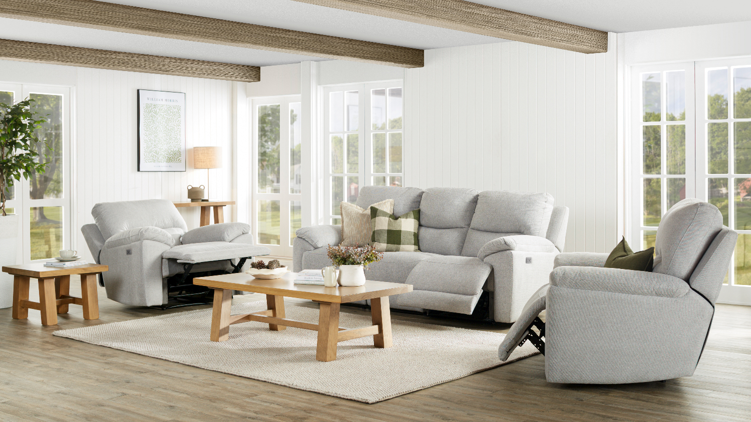 Featherstone Fabric Electric Recliner Chair