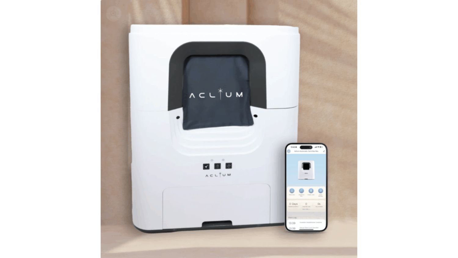 Aclium Automatic Litter Box with Wi-Fi Connectivity