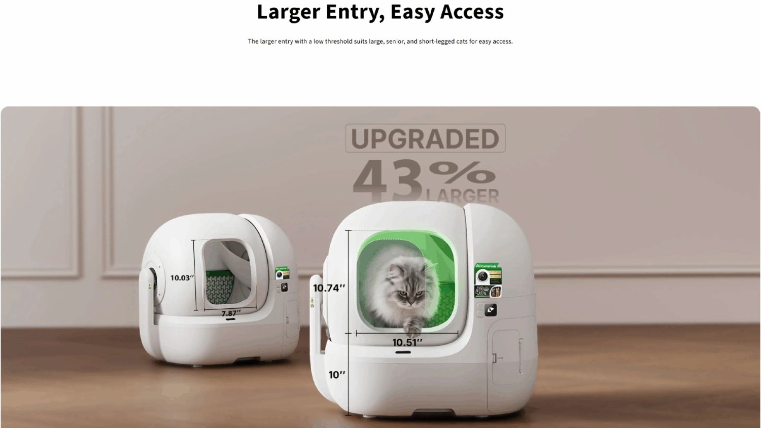 Petkit Purobot Max Pro 2 Automatic Litter Box with App Connectivity, Camera