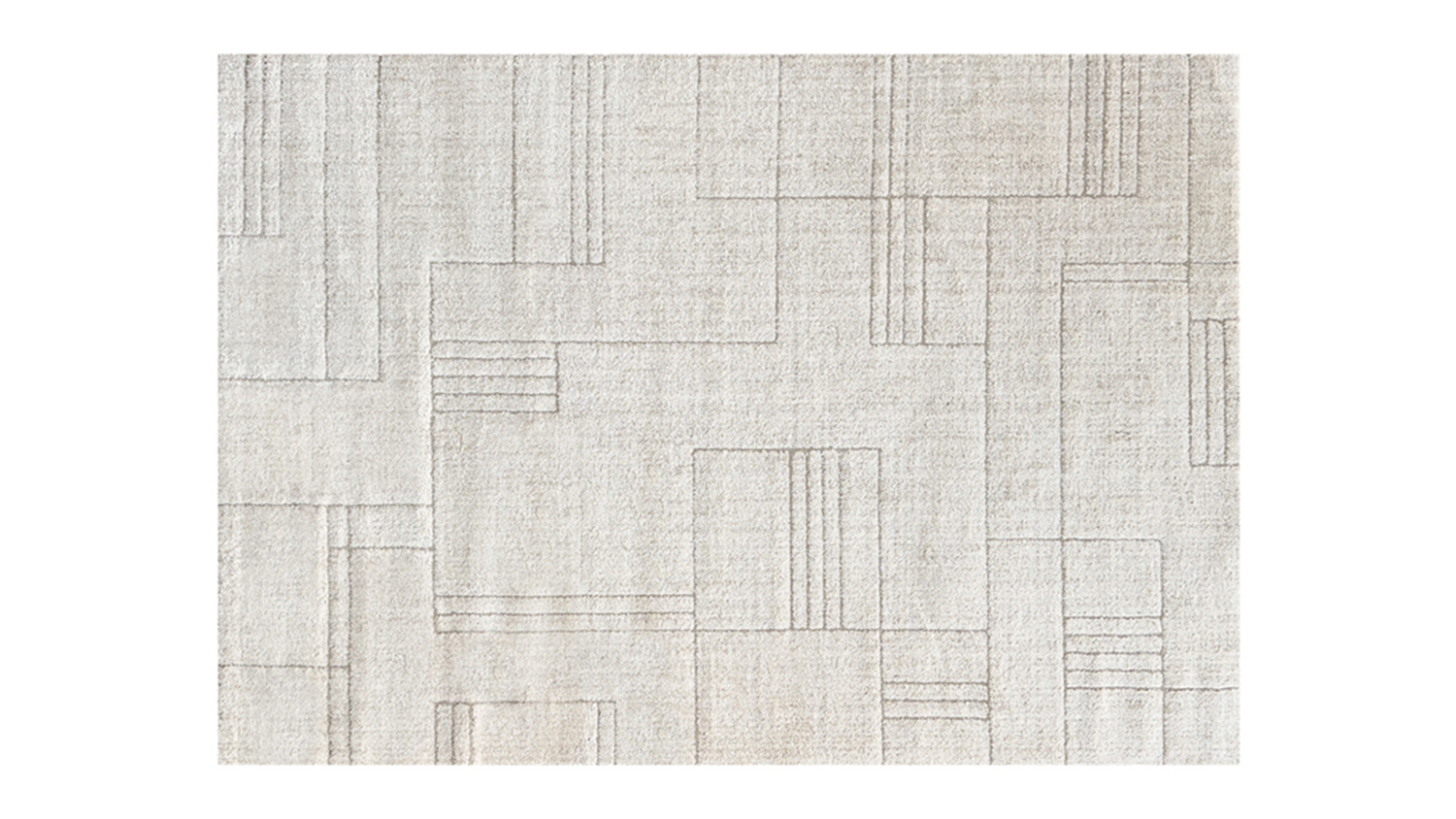 Strata Linear Rug 160 x 230cm in a sleek beige colour