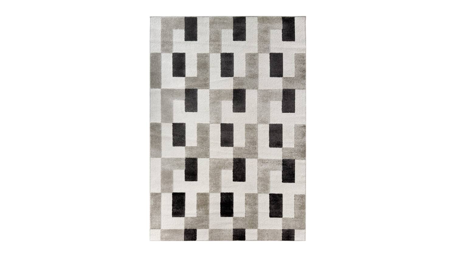 Georgie Metro Rug 160 x 230cm - Black/Grey