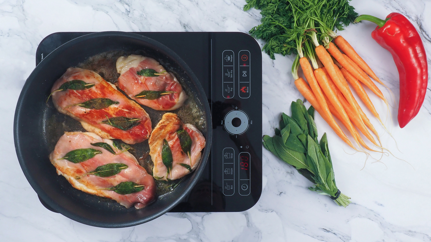 Tefal Express 2200W Portable Induction Hob - Black (IH720860)