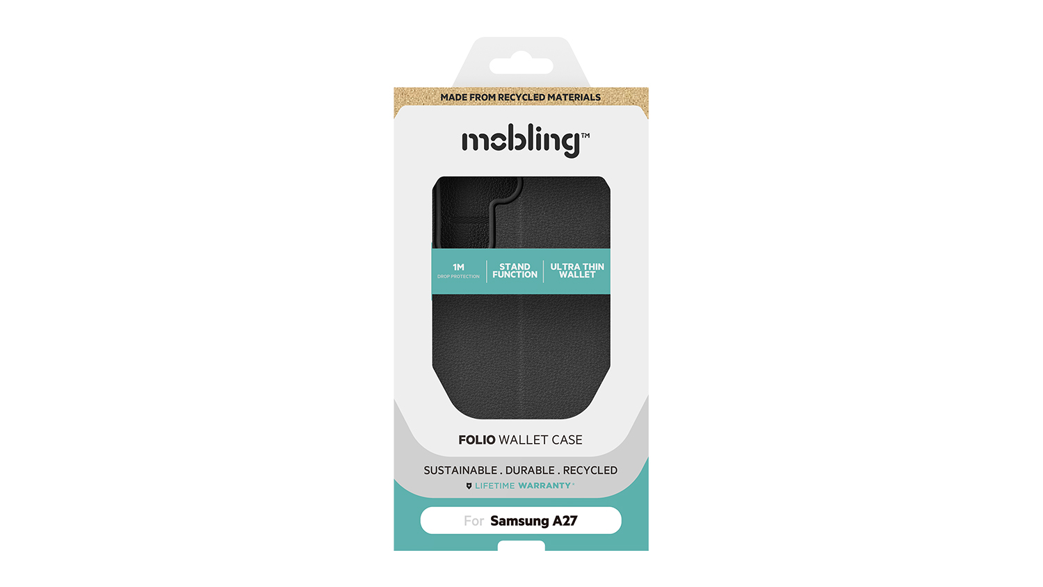 Mobling Magnetic Folio Wallet Case for Samsung A27 - Black (80004530)