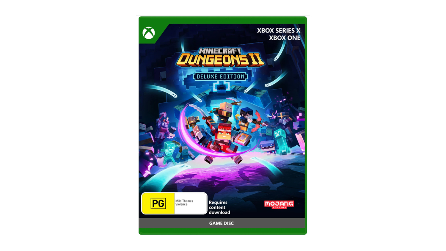 A Minecraft Dungeons II (PG) game case for Xbox Series X/S