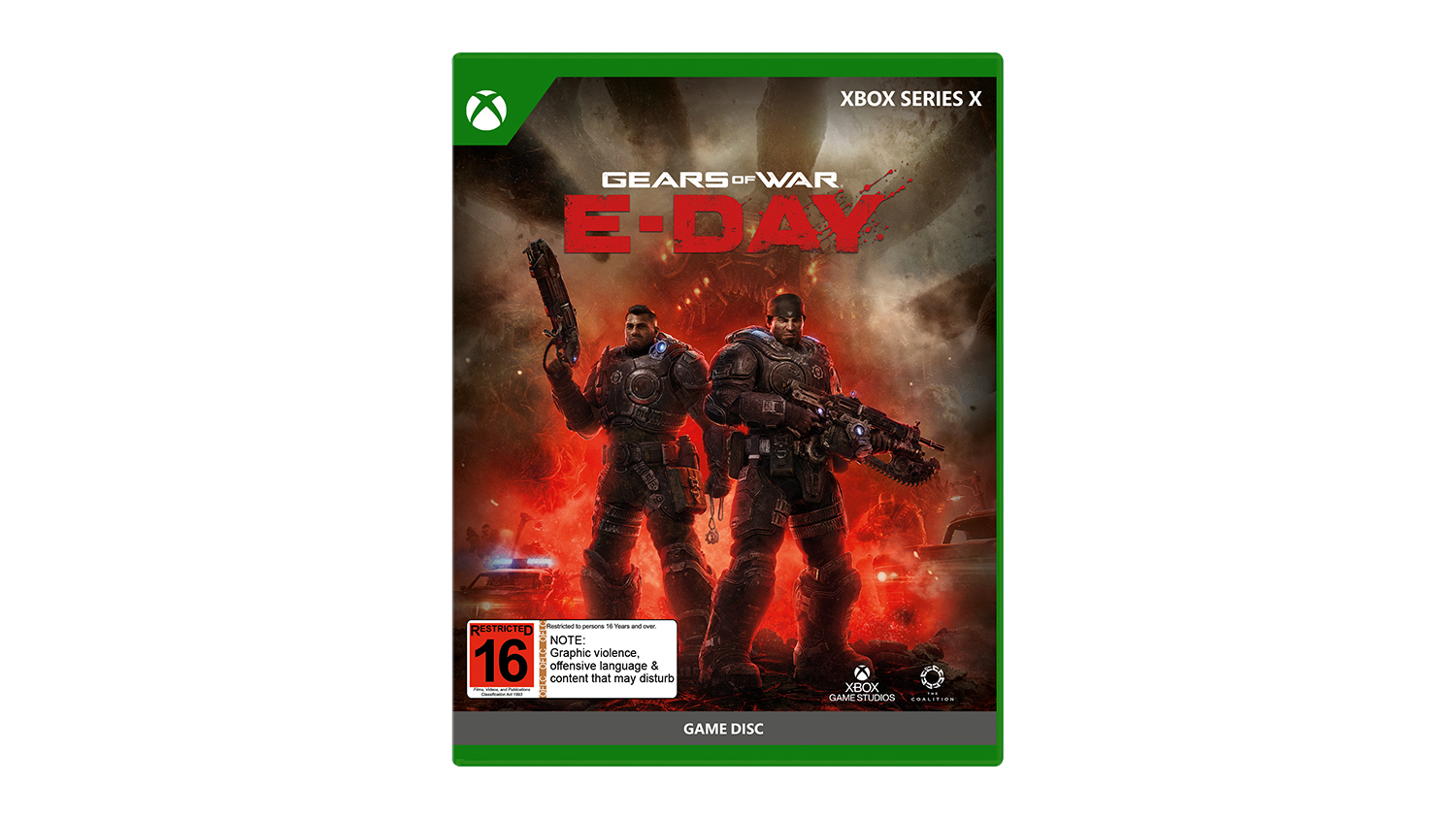 Gears of War: E-Day (R16) game case for Xbox Series X/S