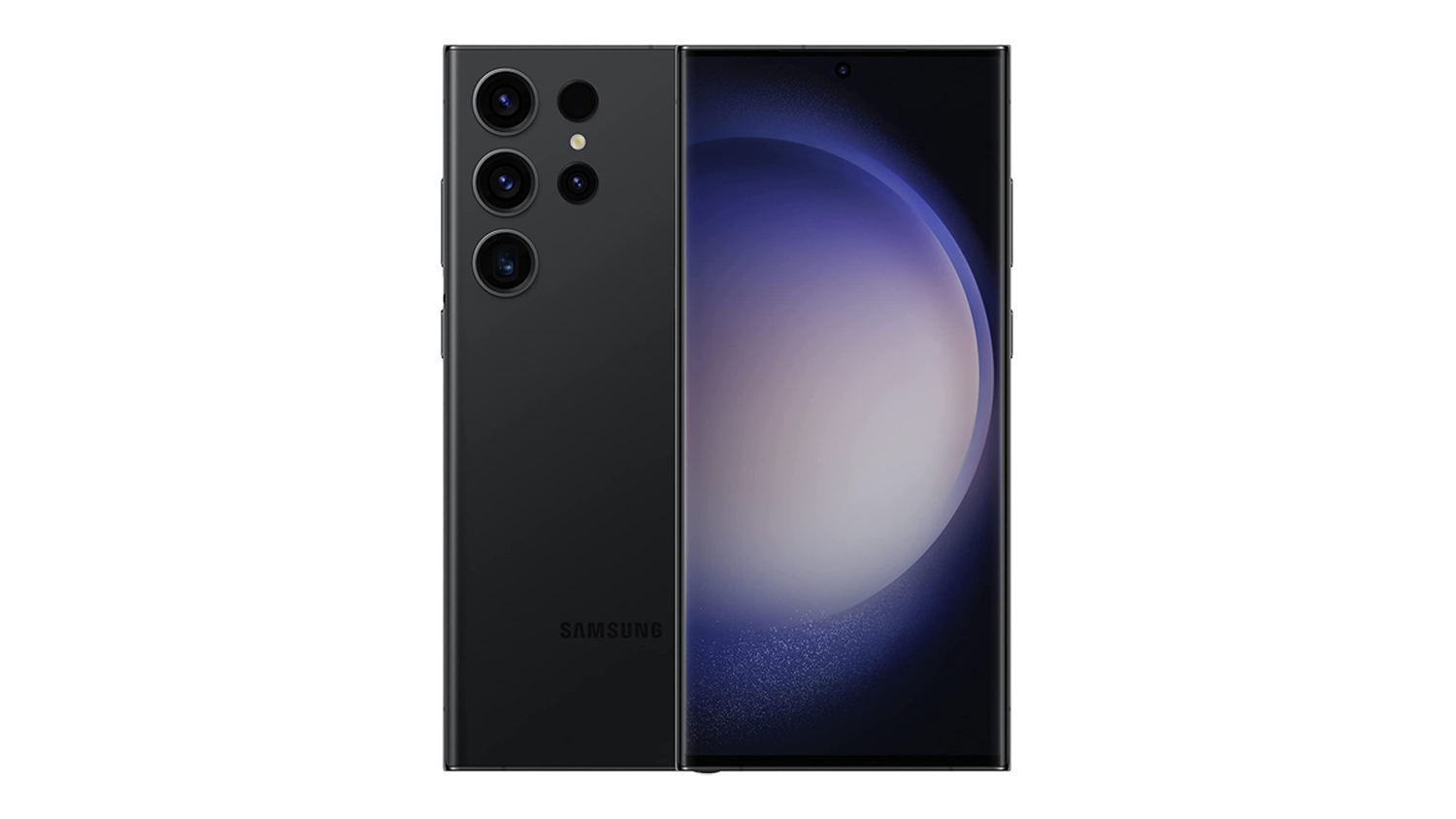 Samsung Galaxy S23 Ultra 5G 256GB Smartphone showing front display and multi-lens camera system