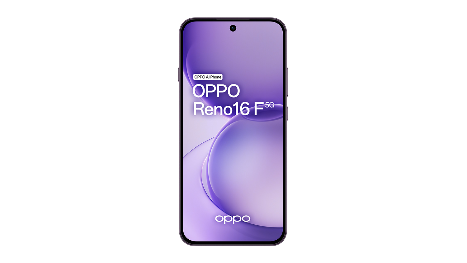 OPPO Reno16 F 5G 256GB Smartphone in a sleek twilight violet colour