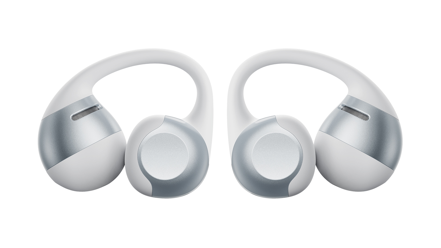 Shokz OpenDots 2 True Wireless Open-Ear Headphones in a sleek grey colour