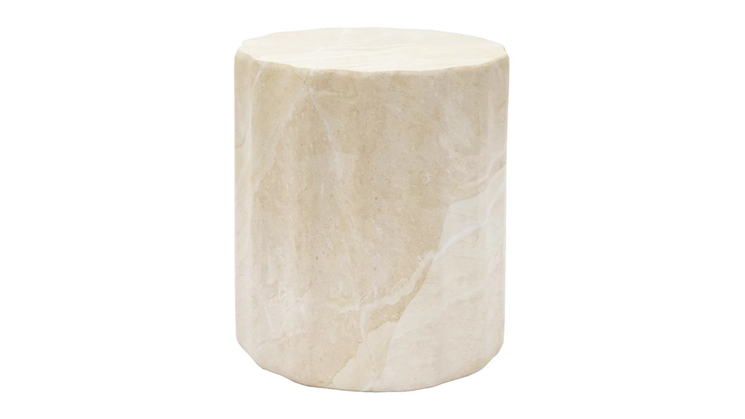 A view of the Waves Beige Marble MGO Stool