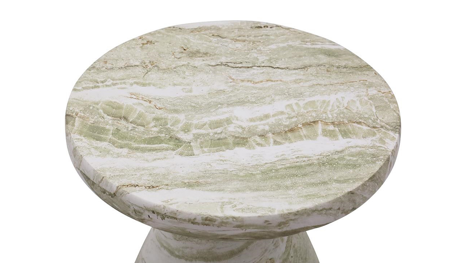 Lilli Jade Marble MGO Stool - 46 x 52cm