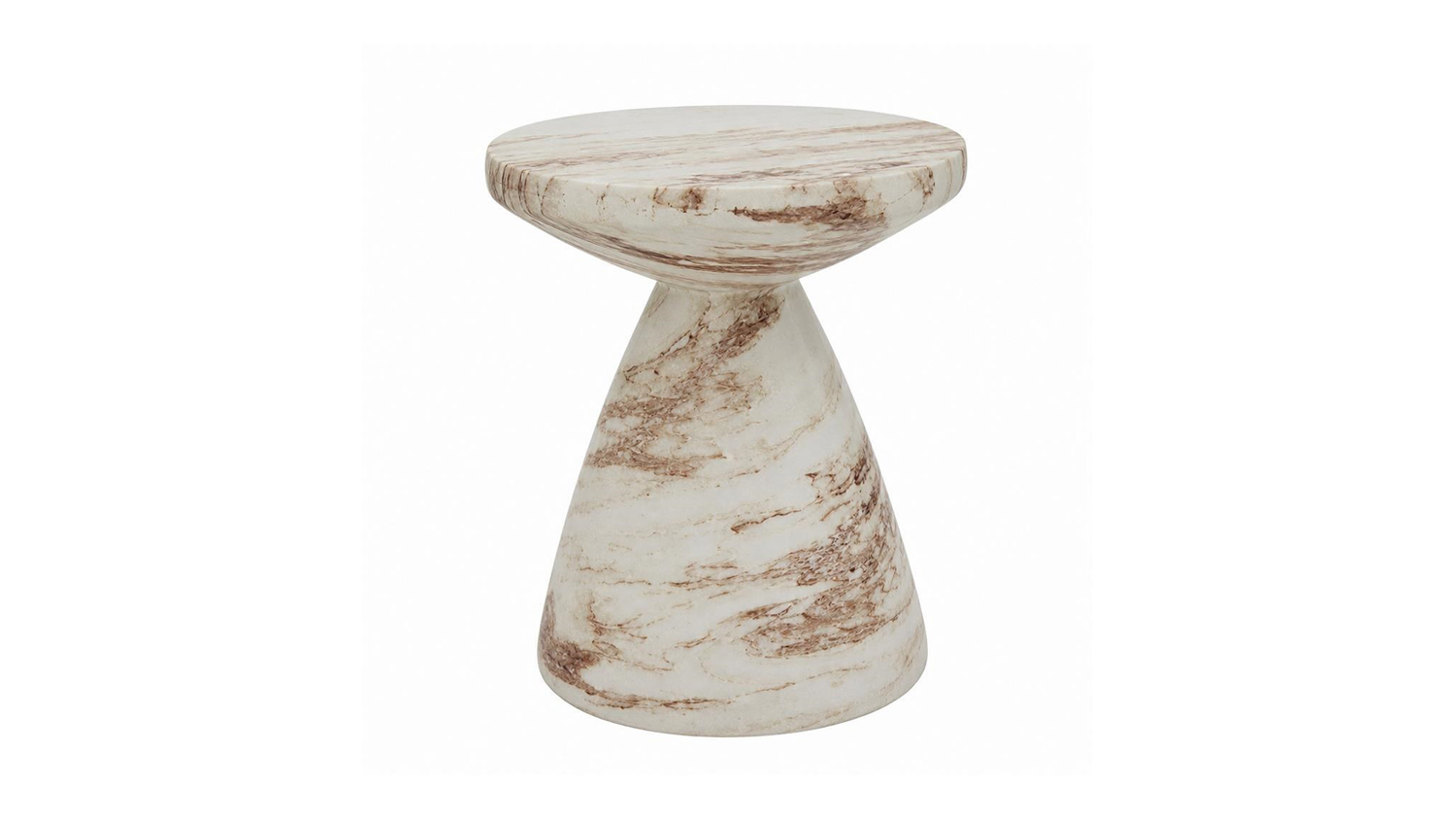 A Lilli Burgundy Vein Marble MGO Stool