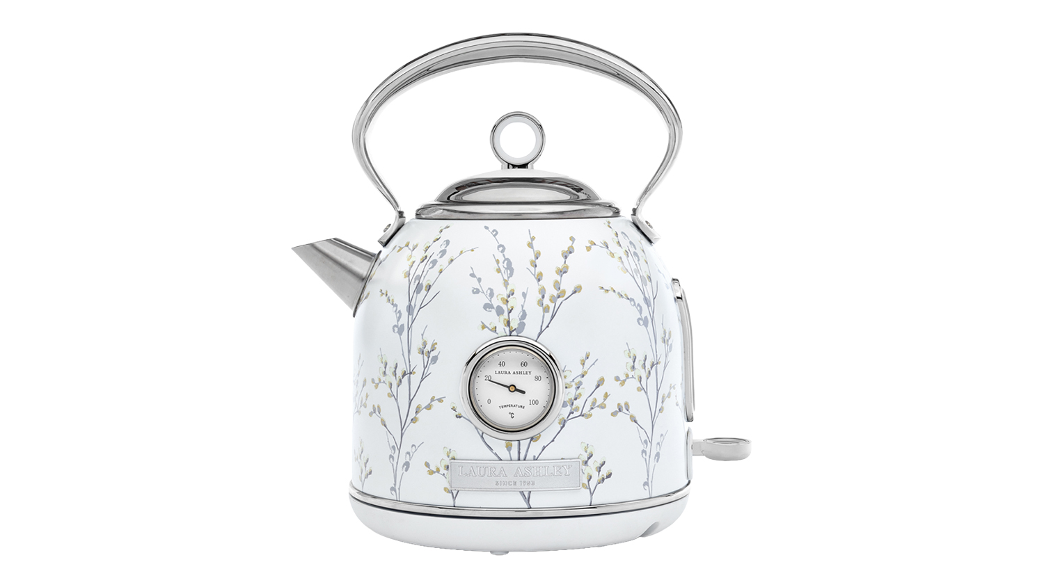 Laura Ashley 1.7L Dome Kettle in a stylish willow white finish