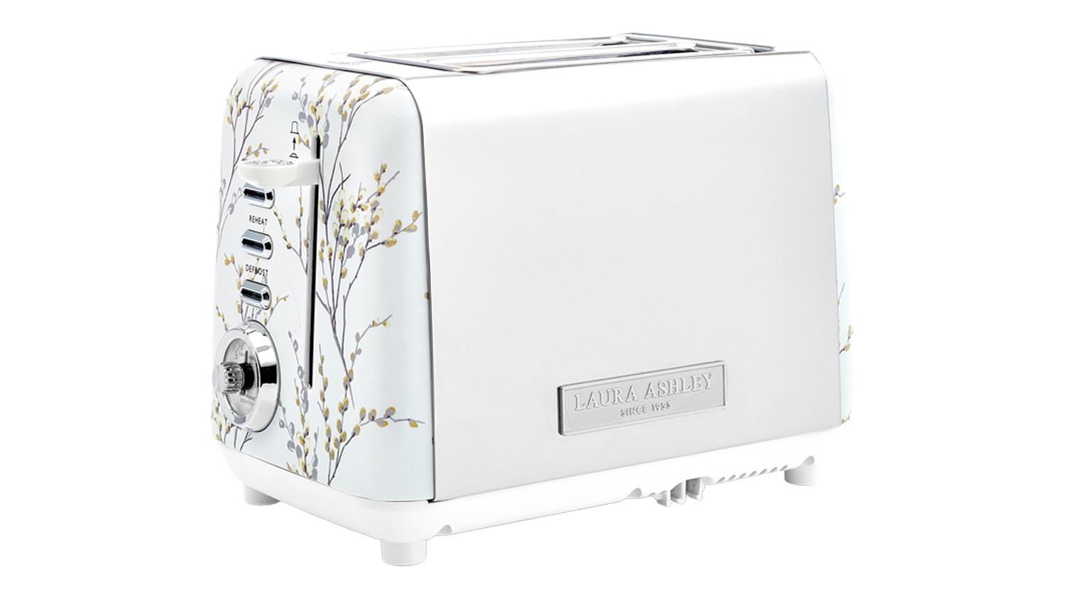 Laura Ashley 2 Slice Toaster in a stylish willow white finish