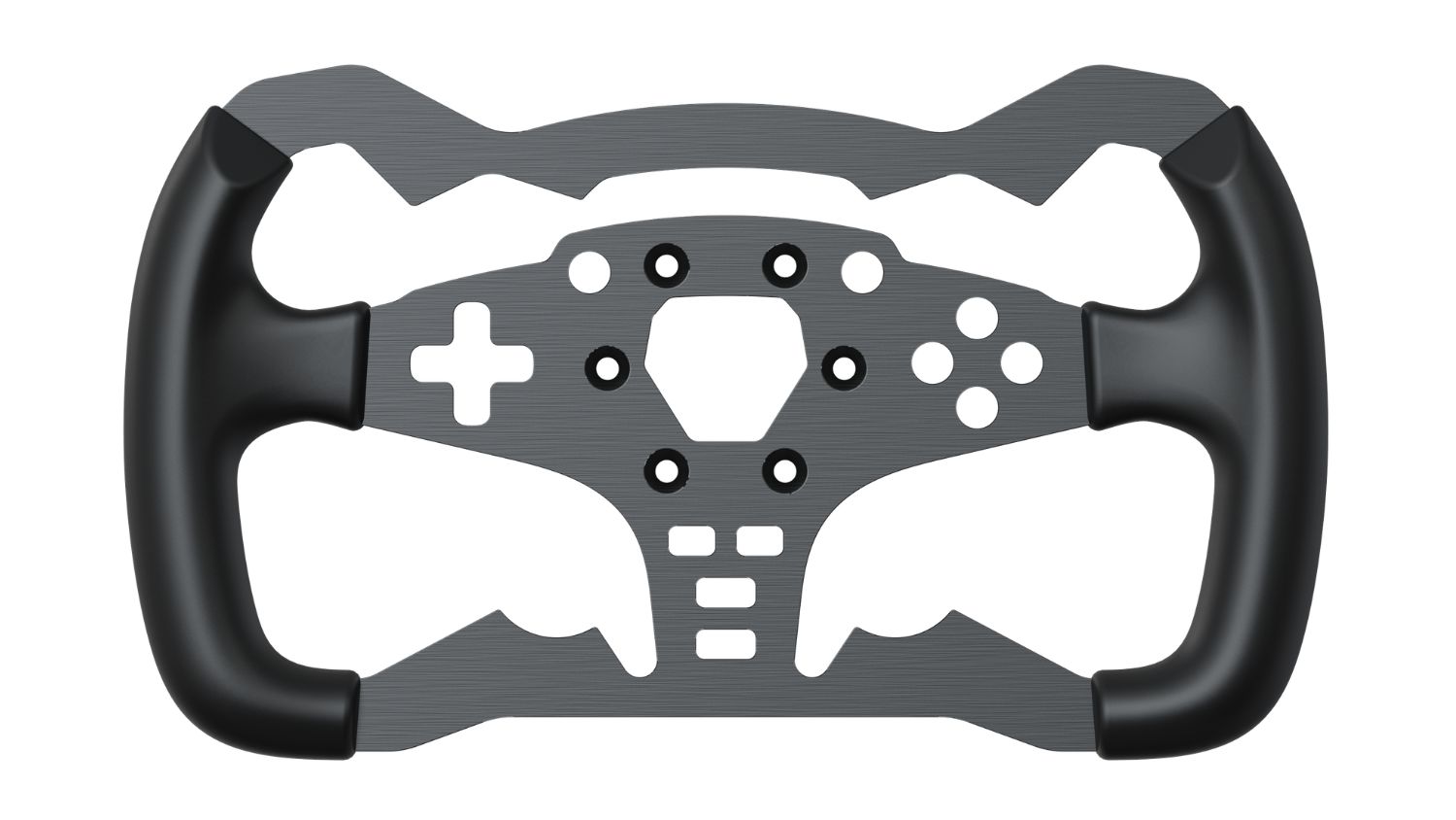 MOZA ES Formula Wheel Mod with aluminium frame and ergonomic grips