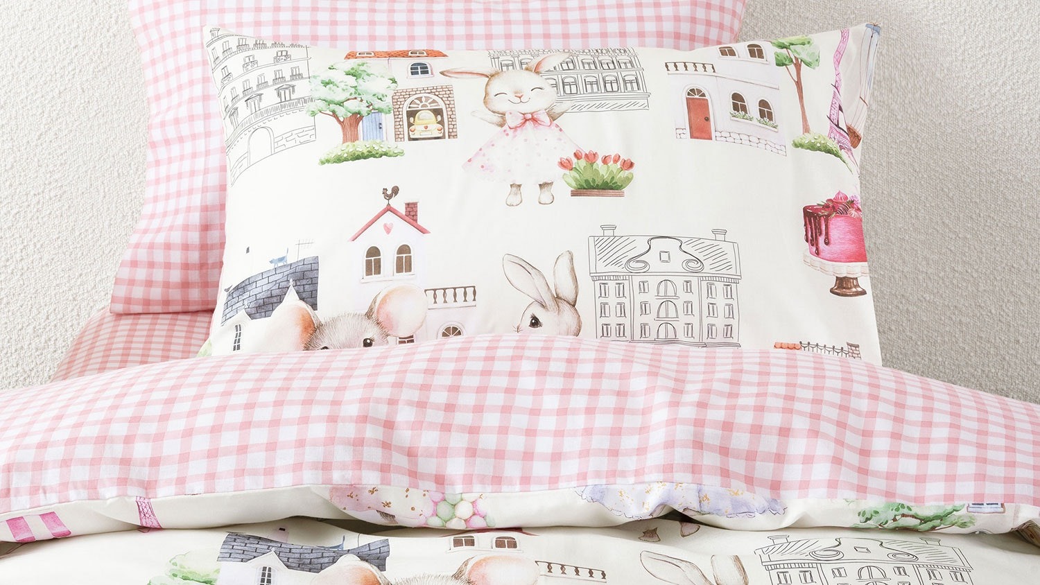 Paris Tails Duvet Cover Set by Squiggles