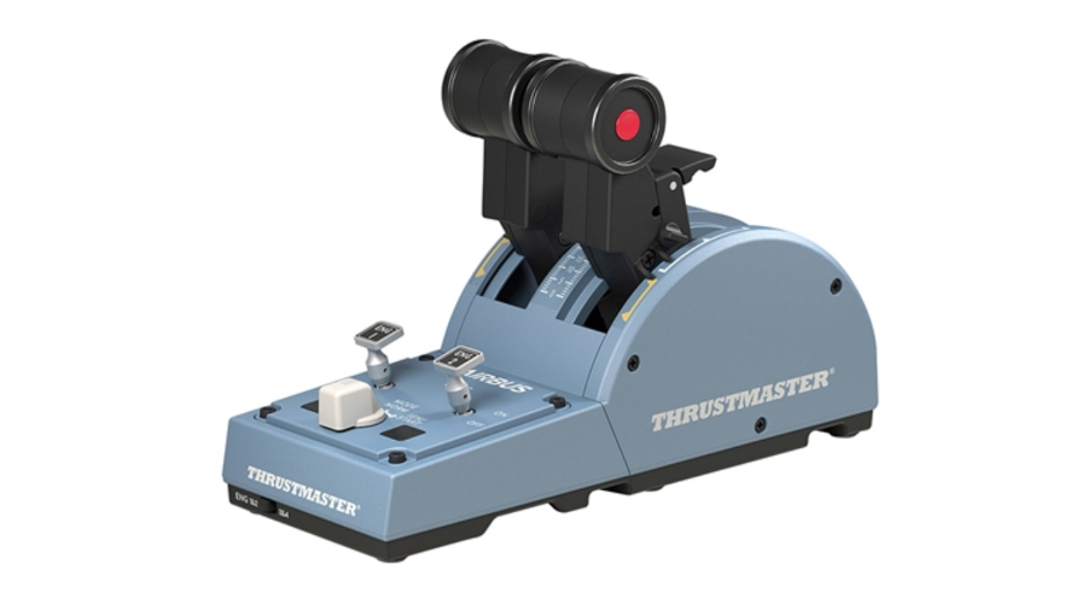 A full view of the Thrustmaster TCA Quadrant Airbus Edition