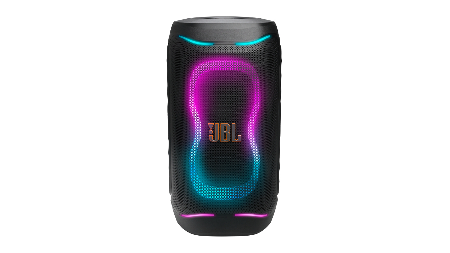 A front view of the JBL PartyBox 130 Portable Bluetooth Party Speaker