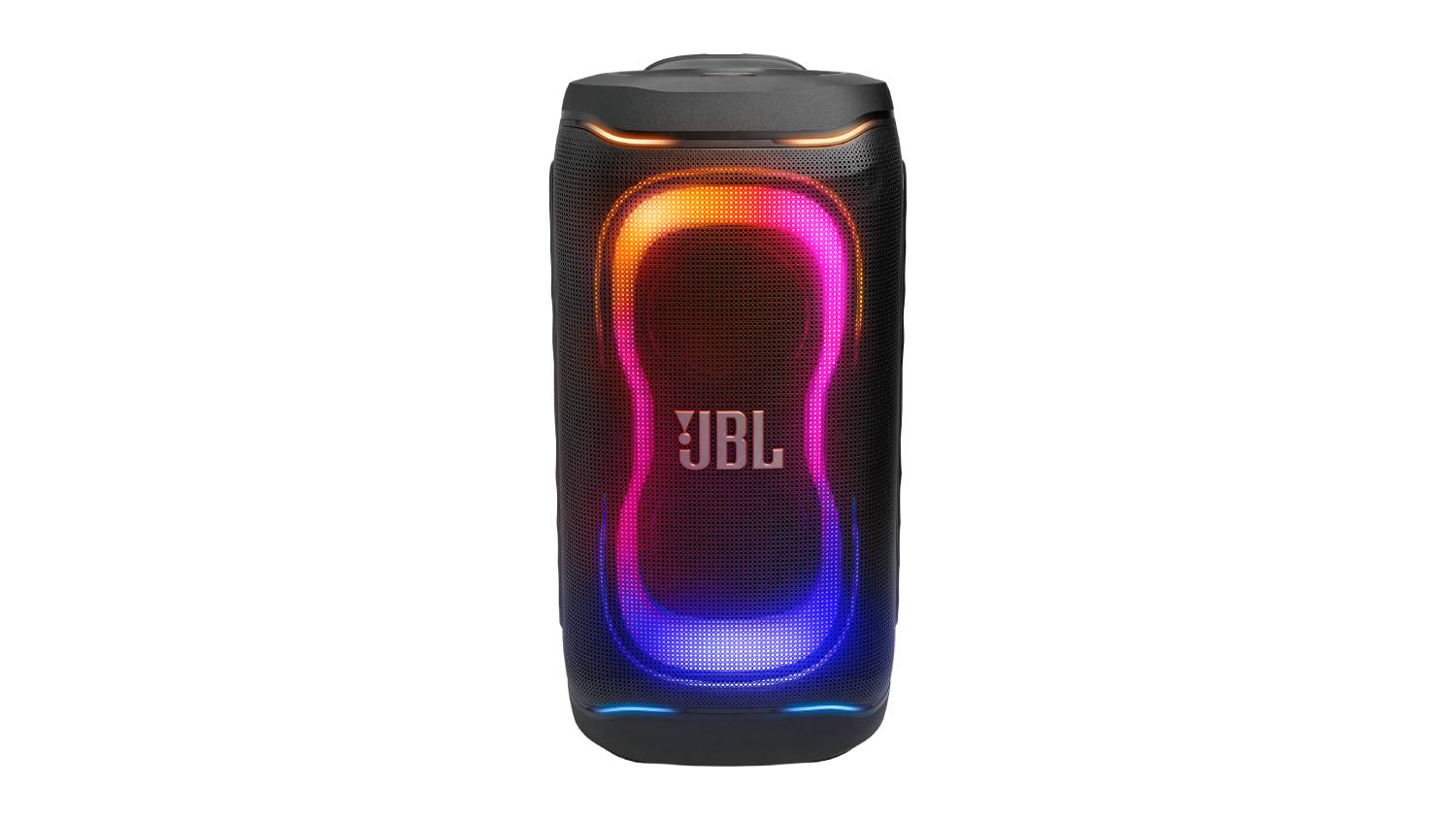 Front view of the JBL PartyBox 330 portable Bluetooth party speaker in black